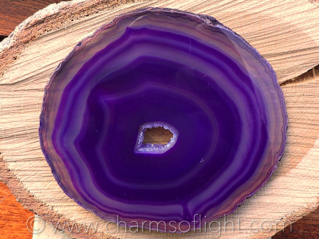 Agate Slice - Purple